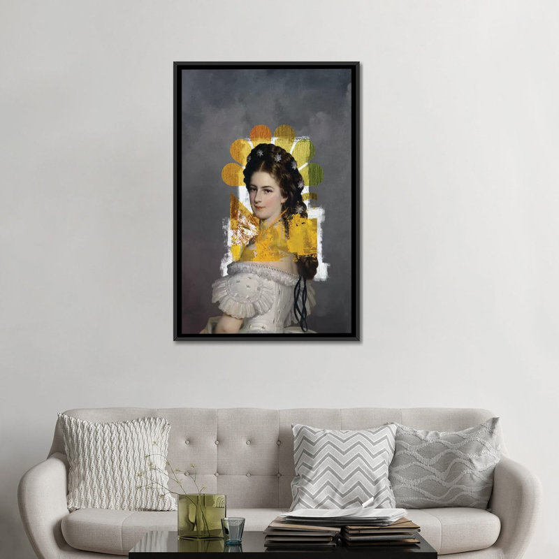 « serenity », reproduction sur toile, H 48 po x l 32 po x P 1,5 po, Toile avec cadre noir, Pas de tapis