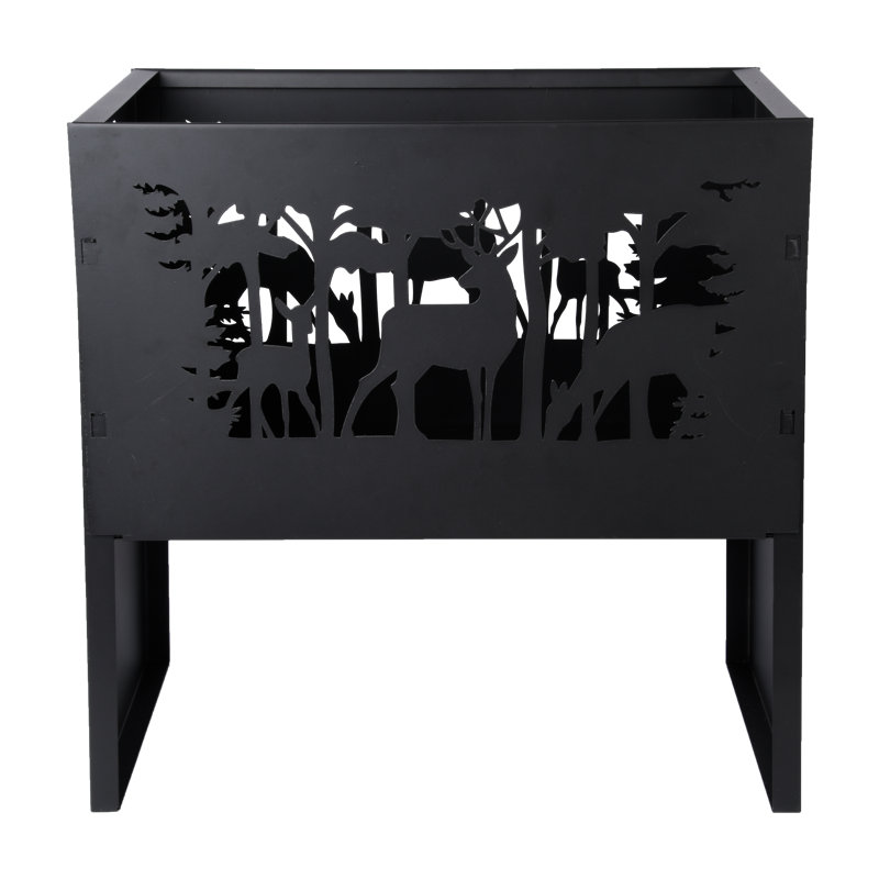 Firebasket Rectangle Deer