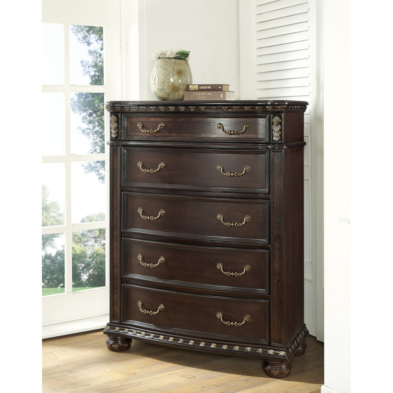 Ancalin 41'' W 5 - Drawer Dresser