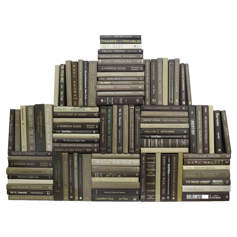 Modern Chocolate Book Wall, 100