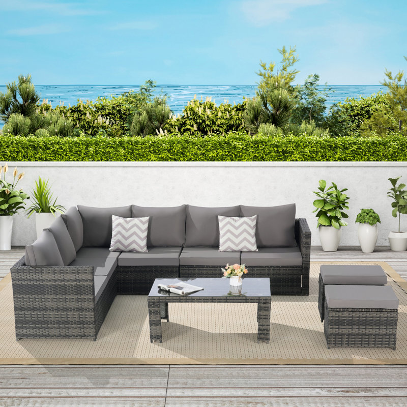 Ensembles repas pour patio, Gris foncé