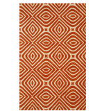 Tapis d'intérieur rectangulaire rond en laine touffeté à la main élégant et durable Marla