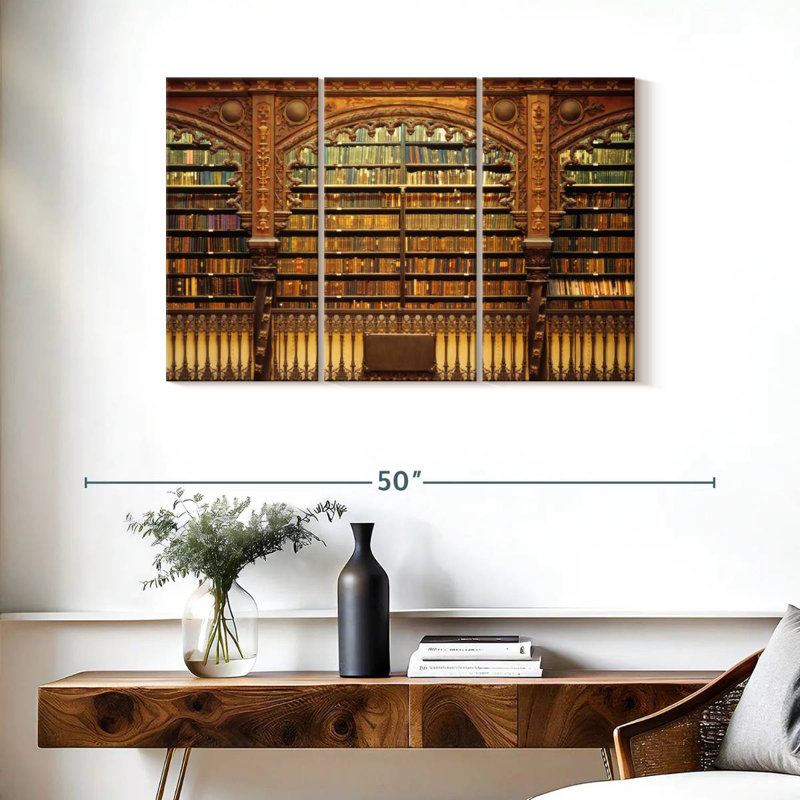 Lilie Old Library, 24" H x 38" W