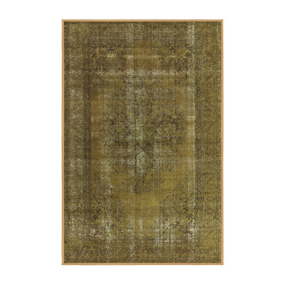 Tapis vert de style oriental