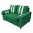 Modern 2-Seater Convertible Pull-Out Sofa Bed With USB Charging Port & Adjustable Backrest-524457225