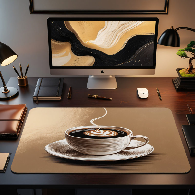 Polyester Desk Pad, 31.5x15.5