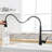 Contemporary Black Kitchen Faucet - Pull Out For Smooth Water Flow Sink With Build Reliable Performance-319005124