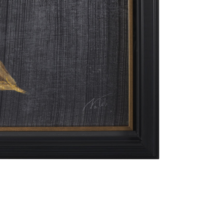 Reproduction d'art encadrée dorée à la main dorée sous le verre Gounted Bounty I par Studio A, Gilded Bounty I