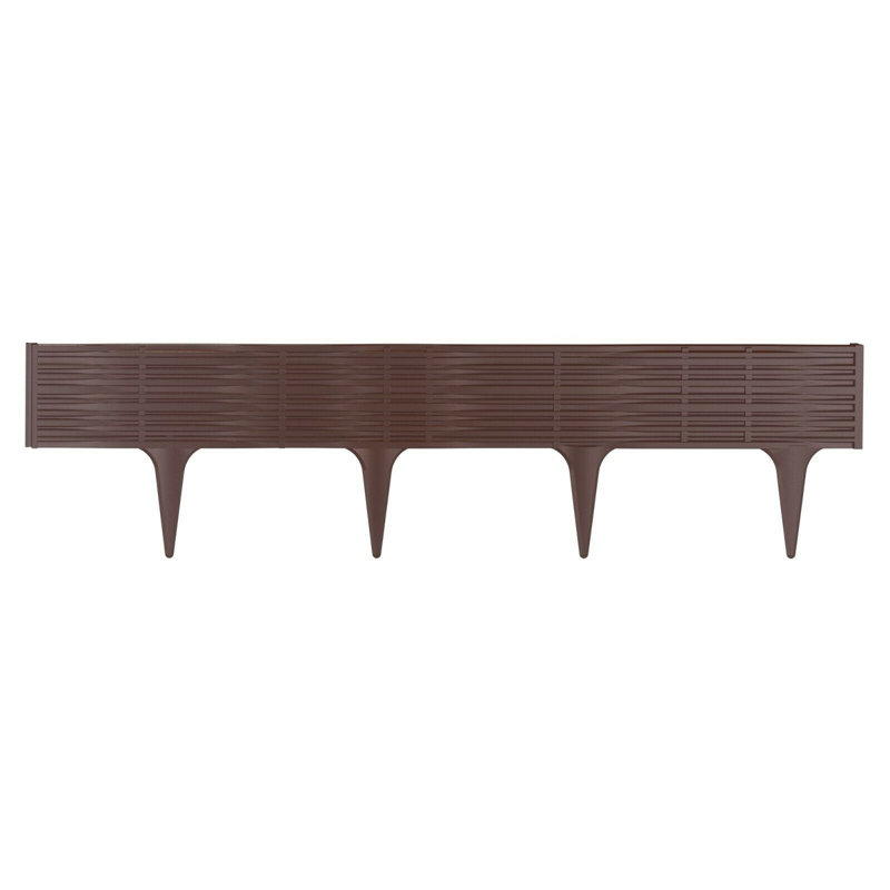 Pearlotta 18.64 cm H x 78 cm W Plastic, Brown