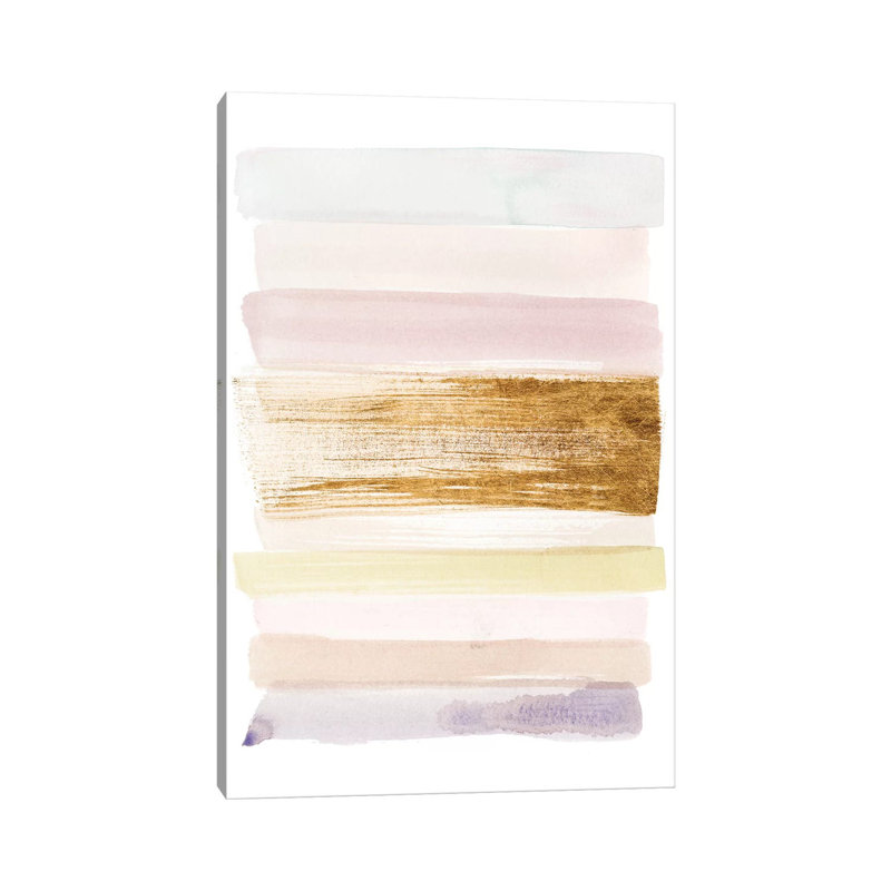 Pastel Sweep II by Grace Popp - Wrapped Canvas Painting, 30.48 cm H x 45.72 cm W
