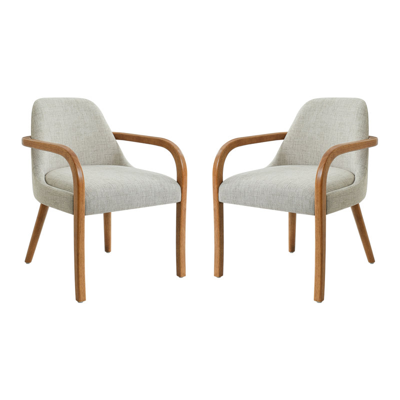 21"W Upholstered Dining Chair with Solid Back