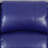 Dark Blue Vegan Leather Manual Recling Chair-225230942