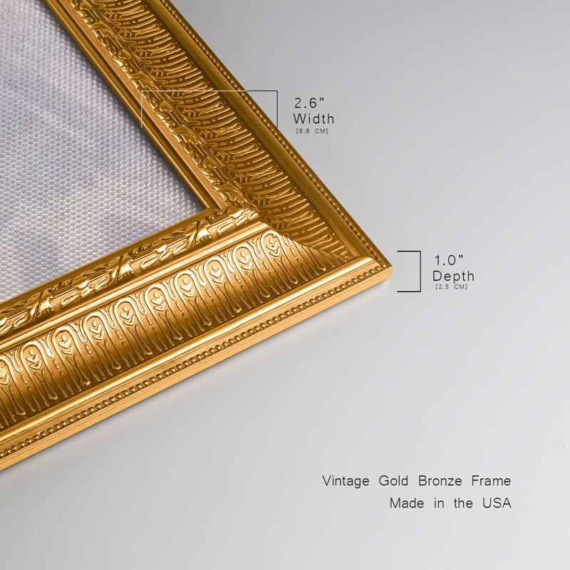 Cadre floral I, toile encadrée de qualité supérieure - prête à être accrochée, H 21 po x l 37 po x P 2,5 po