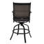 Tabouret de bar pivotant en aluminium pour patio