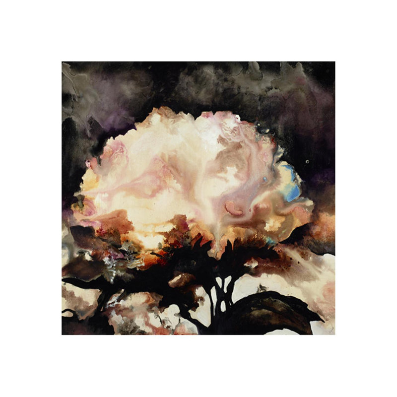 " Midnight Rouge ", 47" H x 47" W, Image Brush Gel