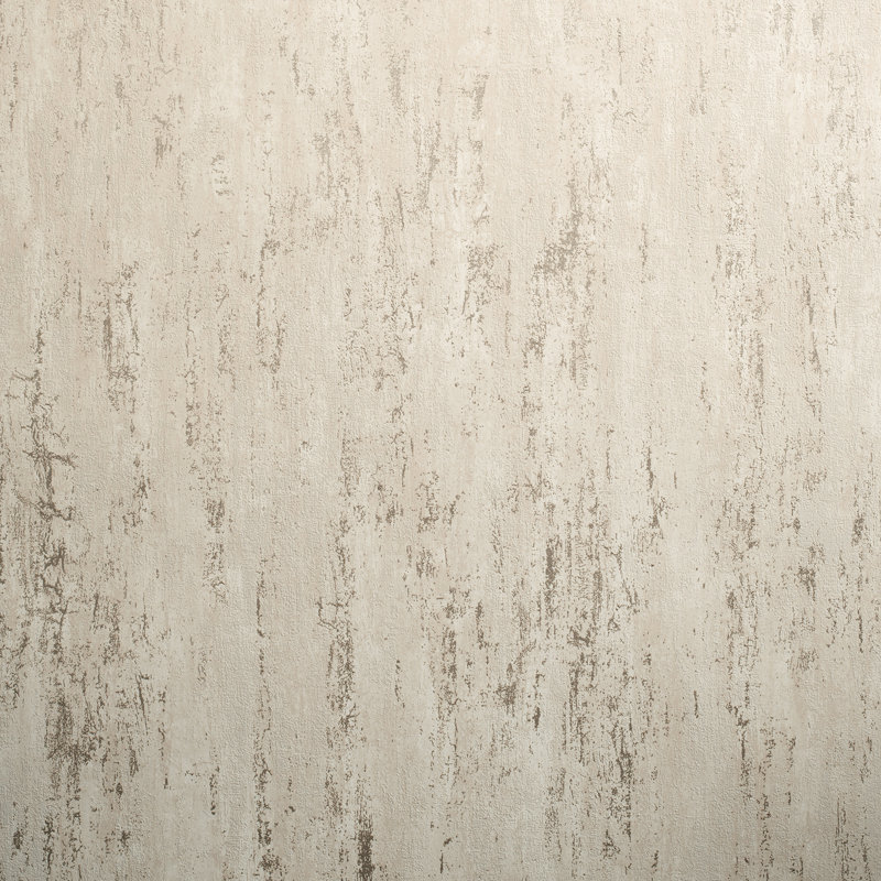 Brera Metallic Abstract Distress 10.05m x 53cm Wallpaper Roll, Cream Gold