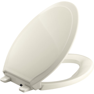 Kohler Glenbury Quick-Release with Grip-Tight Bumpers Elongated Toilet Seat White