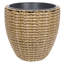 Pot de fleurs en rotin de poly avec insert en polypropylène, ensemble de 3-1103481345