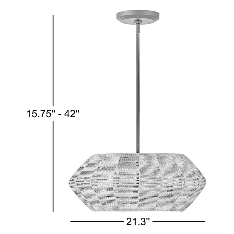 Ariza 3-Light Chandelier, Black, Camel