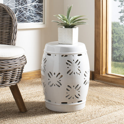 Tabouret de jardin en céramique Apsara