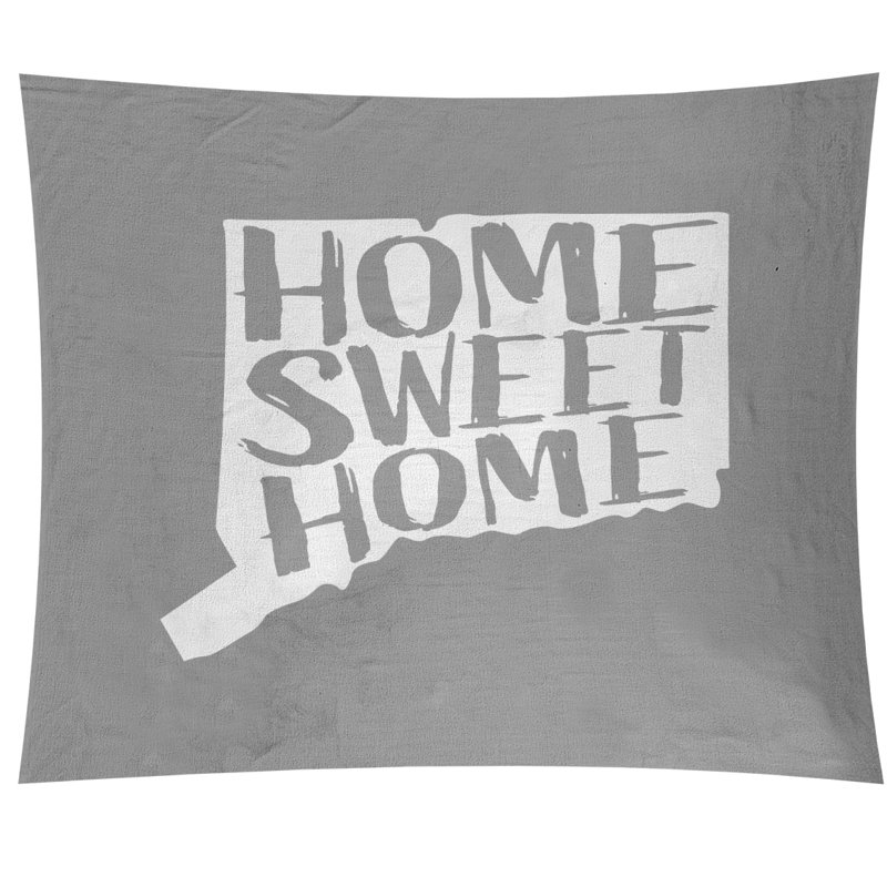 Tapisserie murale connecticut doux pour la maison, H 88 po x l 104 po, Gris