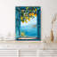 Citronnier et paysage marin, thème de la fenêtre, art mural non encadré, 16 x 20