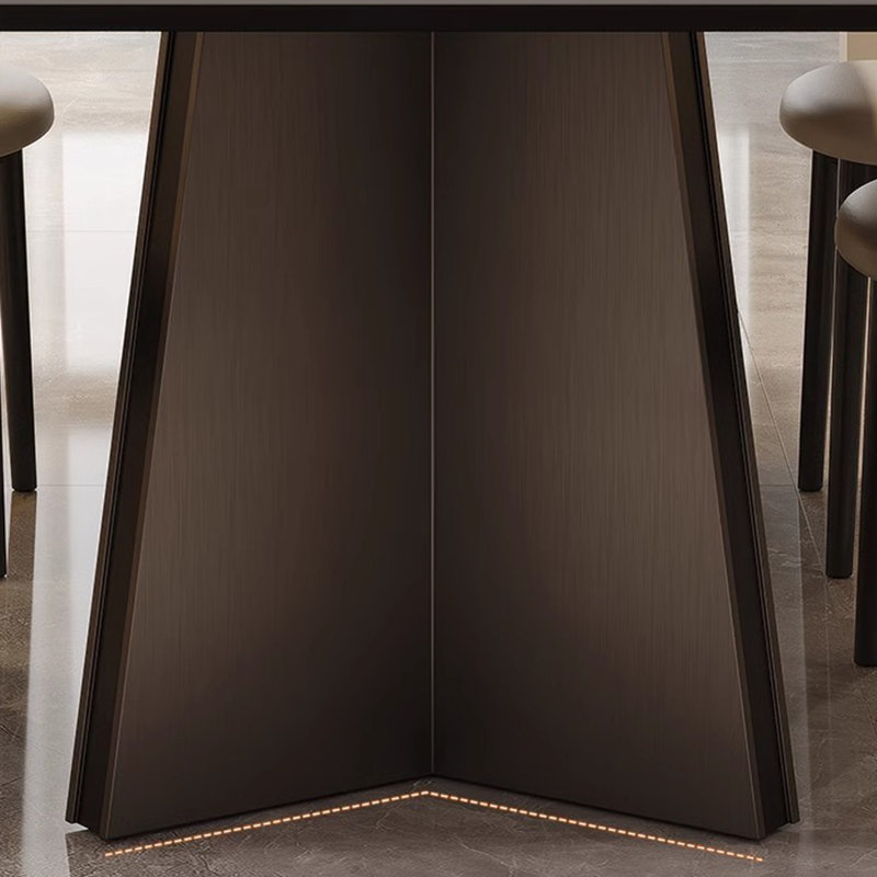 Table de salle à manger de luxe moderne, H 29,53 po x L 70,87 po x l 35,43 po