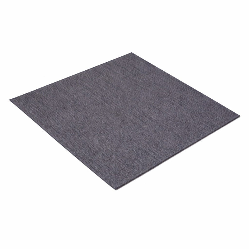 Cormac Madera Hand Woven Flat Weave Kilim Wool Eco-Friendly Area Rugs  -  Square, Charcoal Color, Plain Solid Design, Low Pile  Handmade Area Rugs for Living Room, Bed Room
