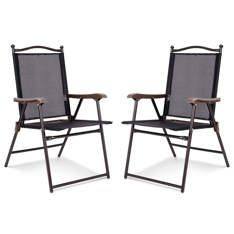 Martelle Folding Camping Chair, Black