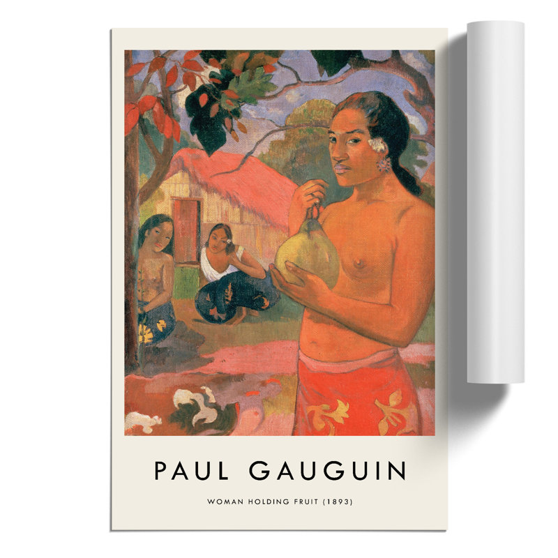 Where Are You Going Vol.1 by Paul Gauguin - No Frame Painting, 30cm H x 21cm W x 0.1cm D