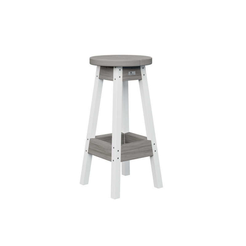 Tabouret de bar d'extérieur Berlin Gardens, Gris bois flottant, 30"