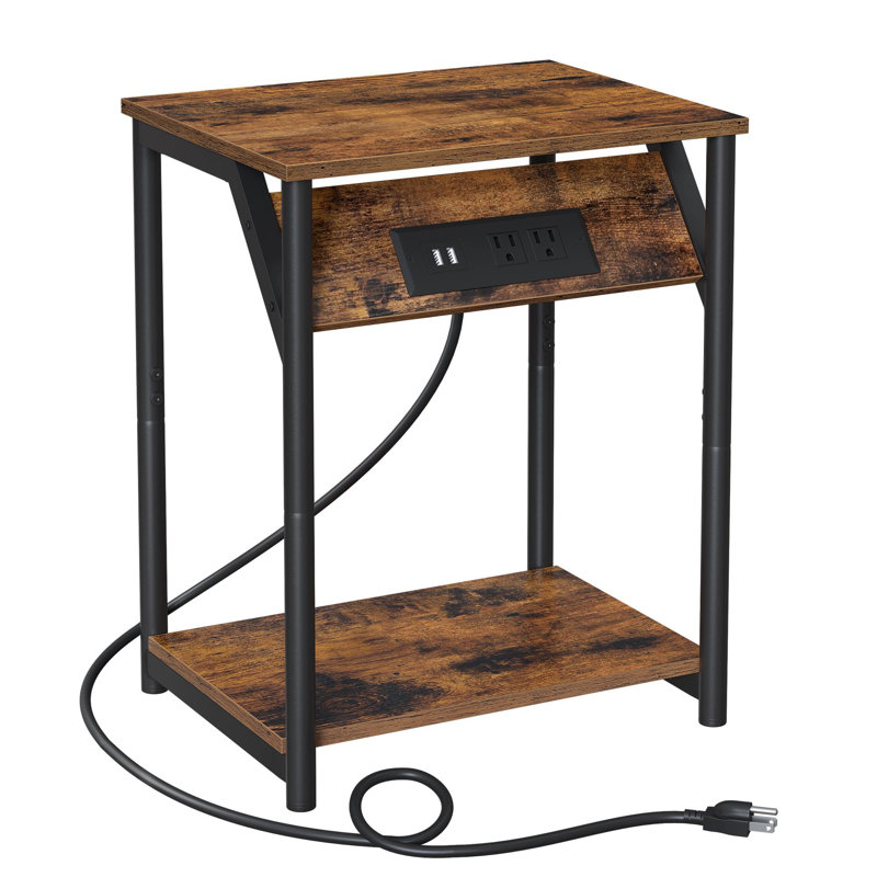 End Table With Charging Station