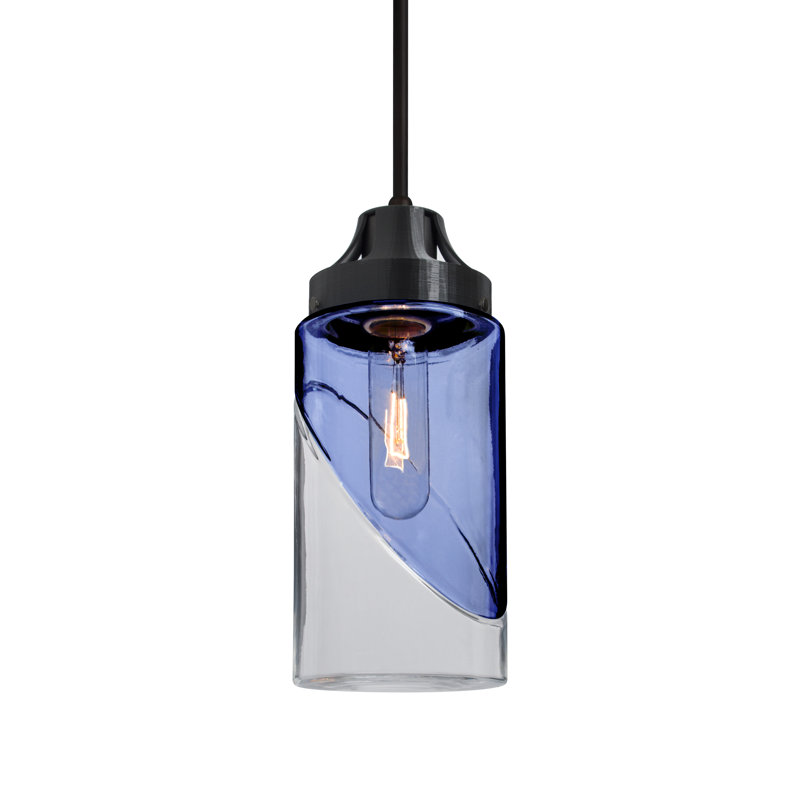 Casen 1 - Light Single Pendant, Blue, Black