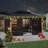 Purple Leaf Patio Hardtop Gazebo Double Top Outdoor Screen House Aluminum Solarium Backyard Sun Room With Detachable Windows with 48 FT String Light-105341482