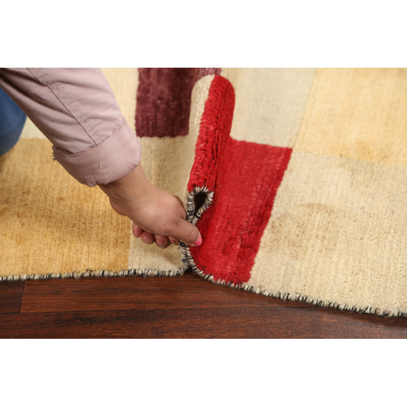 Tapis multicolore noué à la main 2 pi 8 po x 3 pi 11 po One-of-a-Kind
