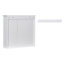 Meuble-lavabo spacieux en bois massif blanc moderne parfait pour les salles de bain contemporaines