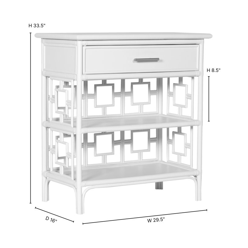 Sobe End Table, Bright White