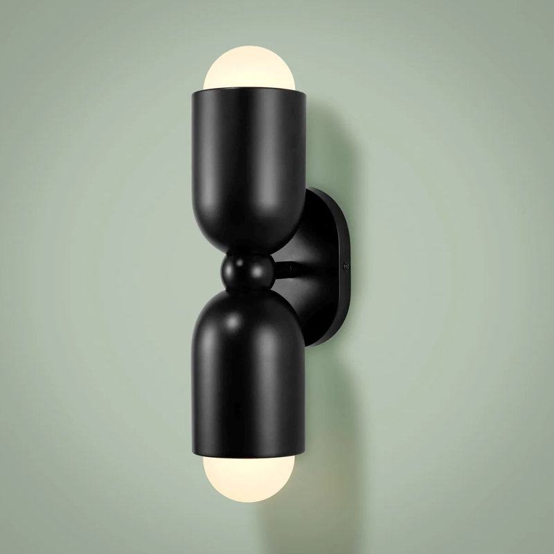 JENSEN Double Wall Sconce, Black
