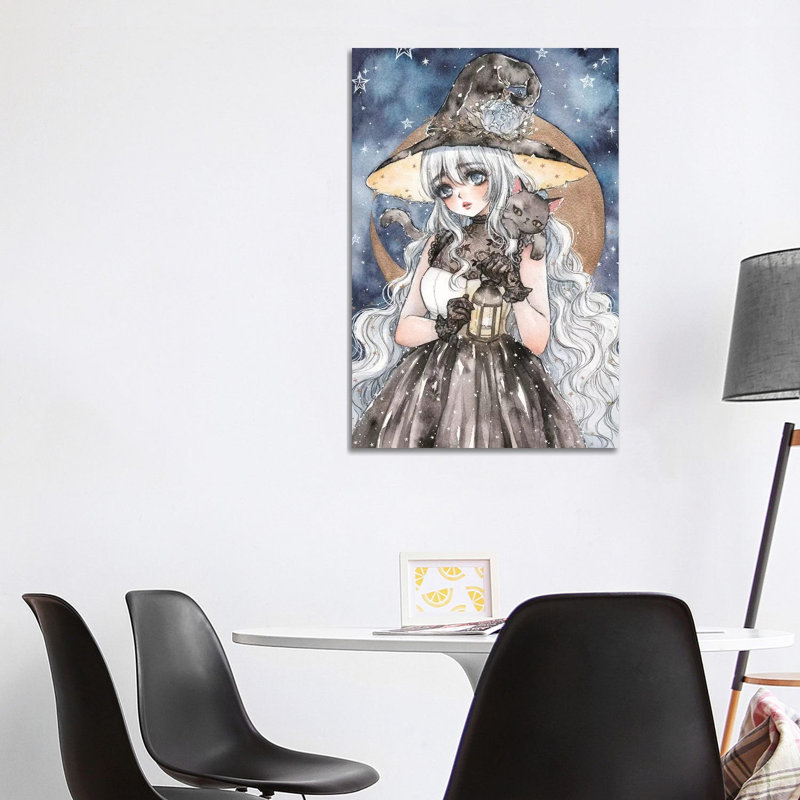 «Starry Witch» par Cherriuki, impression sur toile tendue, H 12 po x l 8 po x P 0,75 po