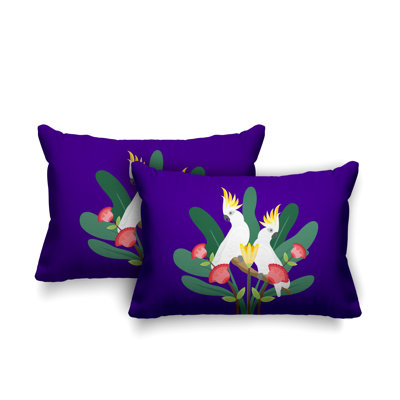Coussin lombaire intérieur / extérieur Flocked Birds