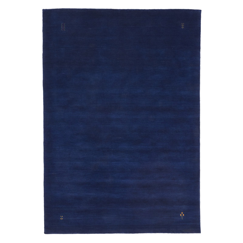 Tapis bleu marine Kashkuli Gabbeh 5 pi 4 po x 7 pi 7 po