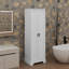Armoire de rangement polyvalente à 2 portes pour la salle de bain et le bureau avec tablettes réglables-149786470
