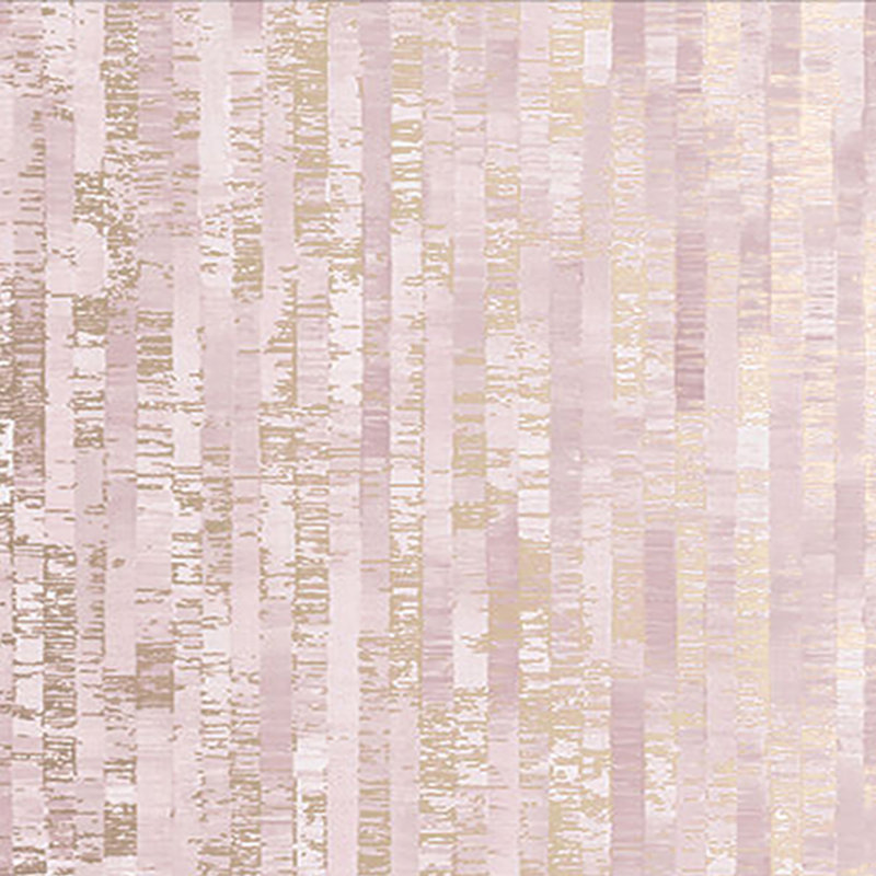 Betula Striped Metallic Wallpaper Roll, Blush/Rose Gold