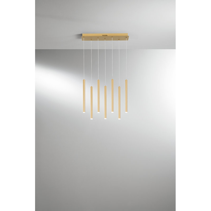Aryaz 7 - Light LED Chandelier, Gold