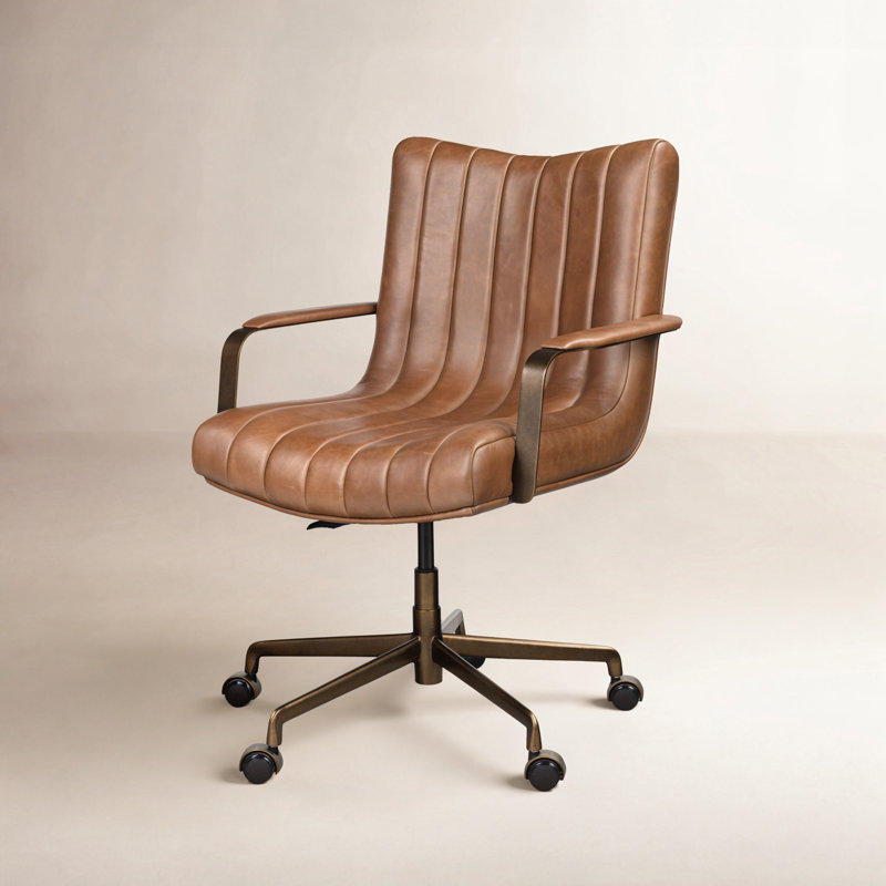 Lemmy Leather Swivel Task Chair