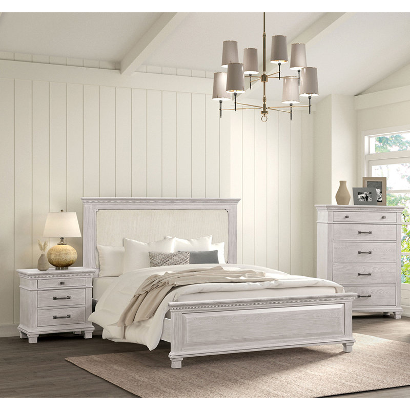 Queen Bed, Weathered Gray, Queen