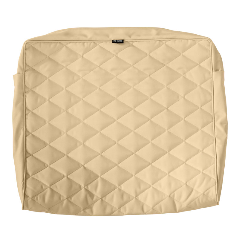 Ayvion Outdoor 4'' Lounge Chair Cushion Cover, Chamomile, 4" H x 21" W x 20" D