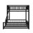 Metal Full XL Over Queen Bunk Bed With Ladder And Safety Guardrails-116489197