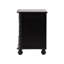  Commode Deeds en acajou noir avec détails en laiton