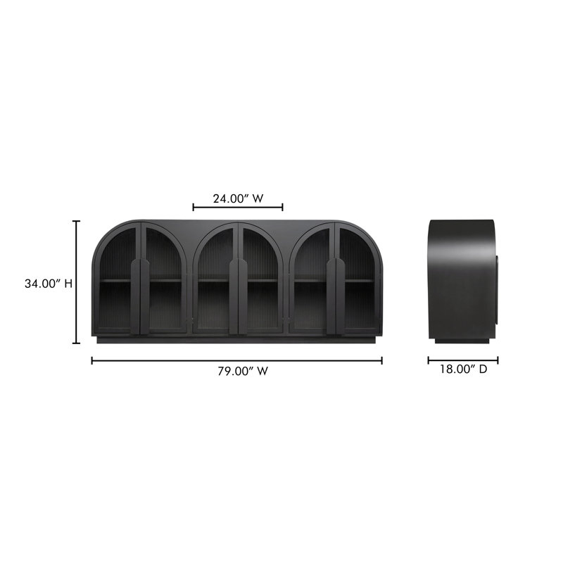 Salone 79'' W Solid Wood Sideboard